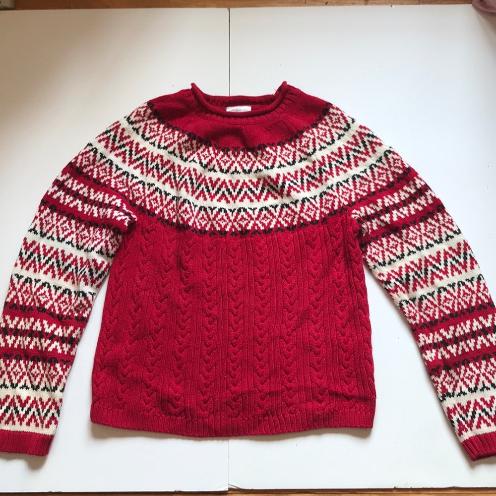 Hanna Anderson size 140. S/M Fair Isle sweater